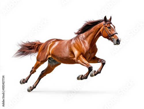 Realistic Running Horse in Motion