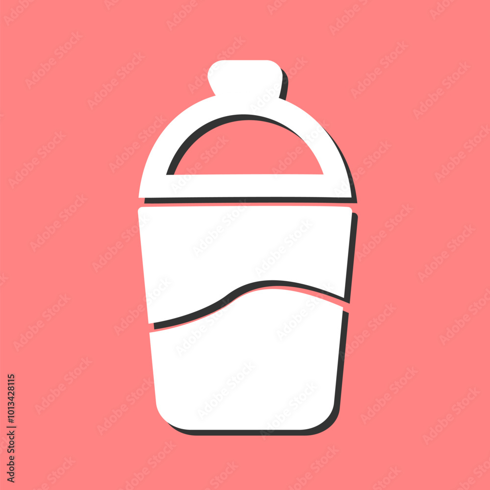 Water Bucket Vector Icon Water Bucket Vector Icon