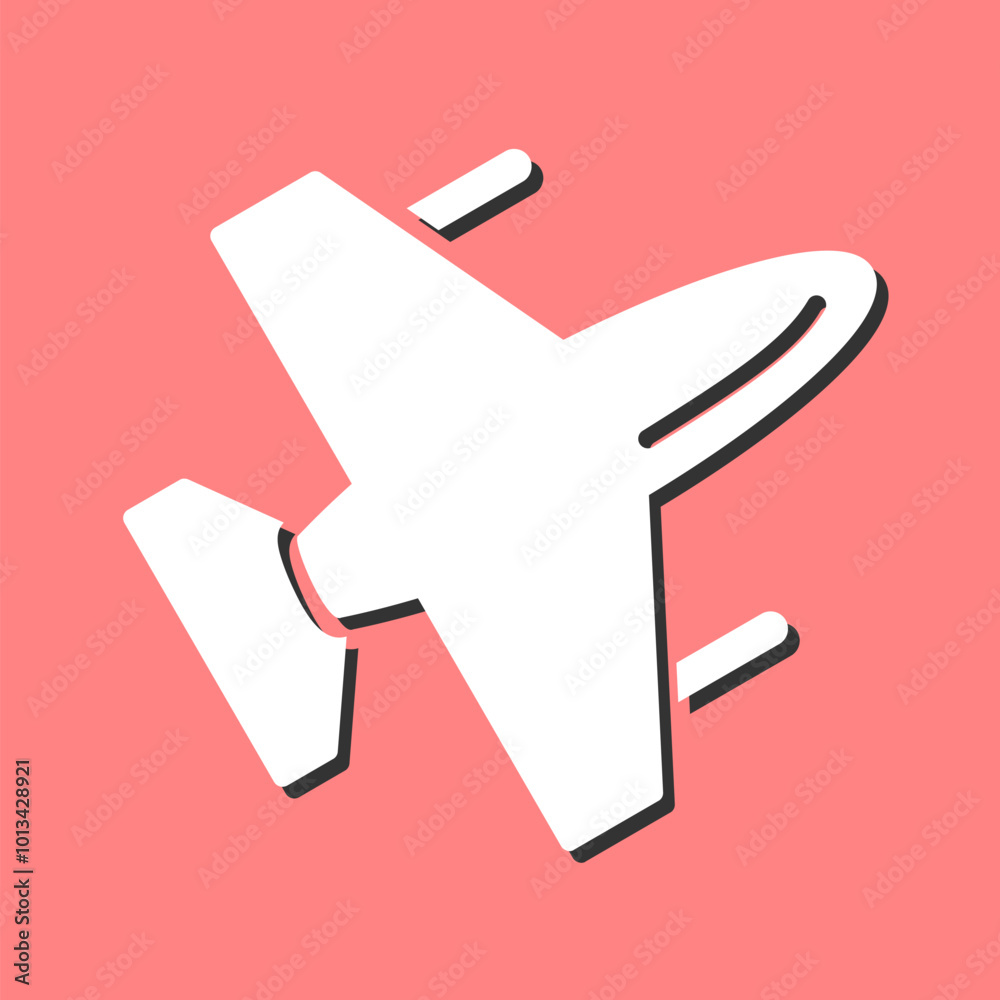 Jet Exhibit Vector Icon Jet Exhibit Vector Icon
