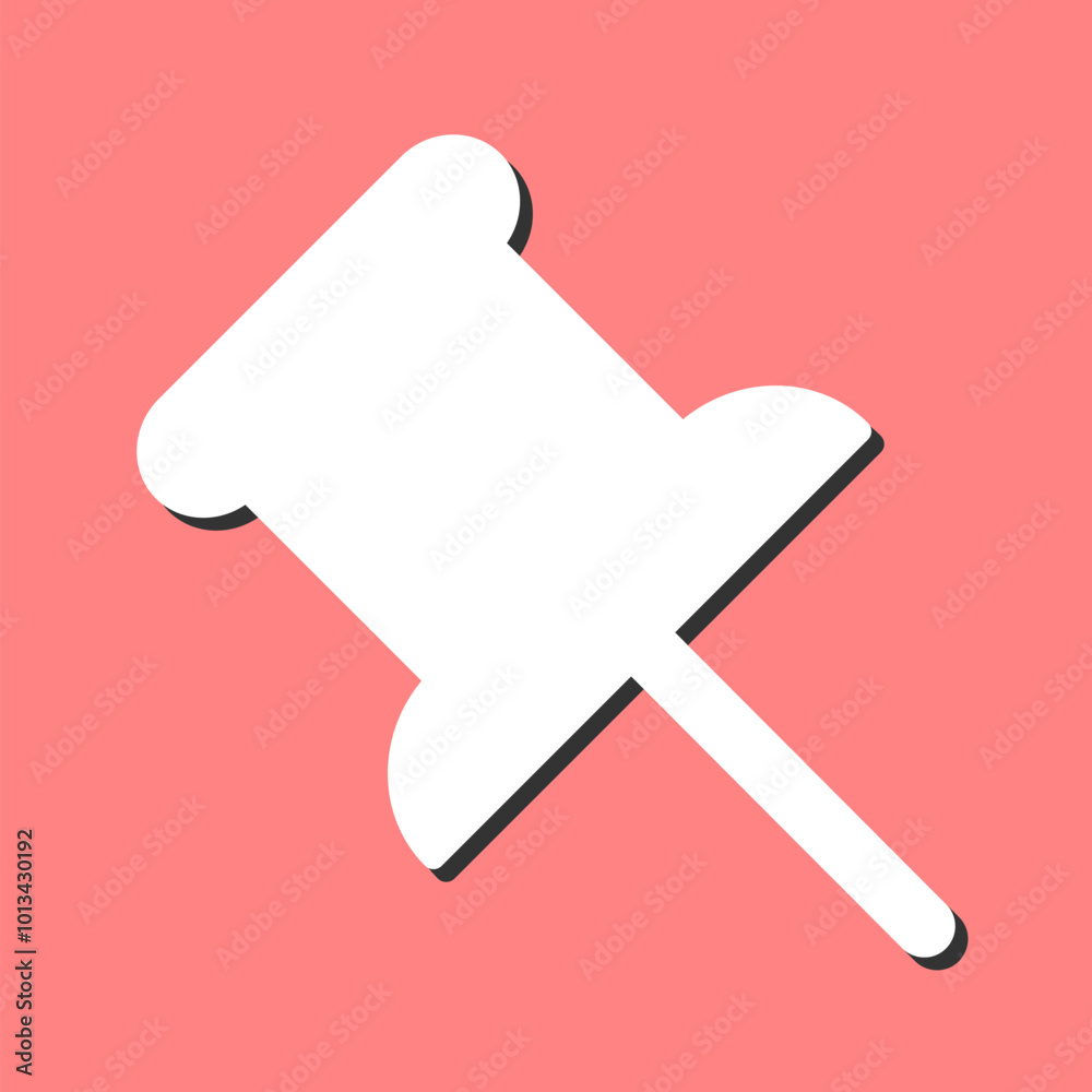 Push Pin Vector Icon Push Pin Vector Icon