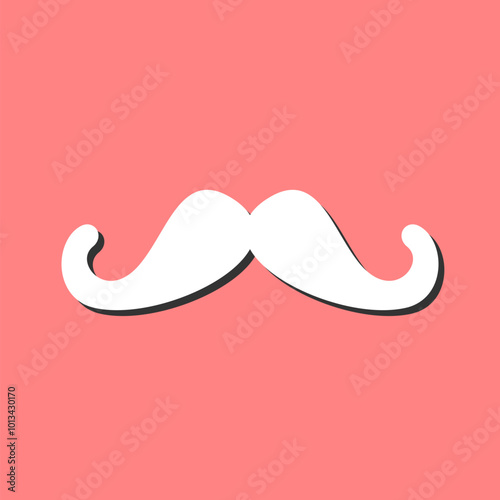 vector mustache icon