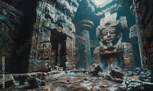 Ancient Legends of Lost Civilizations, 4K hyperrealistic photo photo