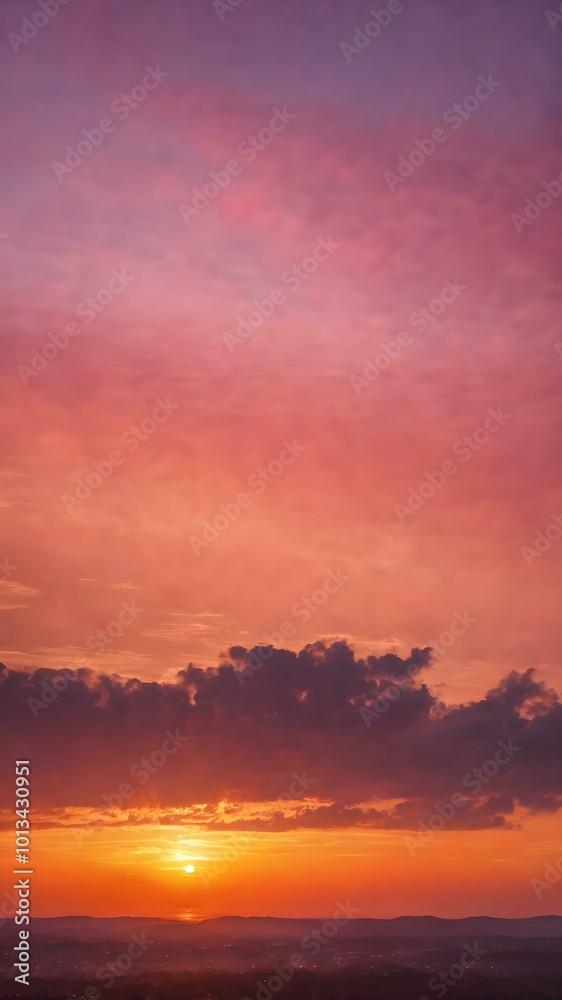 A beautiful sunrise breaking over the horizon, with shades of pink, orange, and gold coloring the sky as the sun begins to rise
A beautiful sunrise breaking over the horizon, with shades of pink, orange, and gold coloring the sky as the sun begins to rise