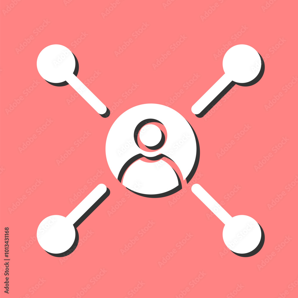Networks Vector Icon Networks Vector Icon