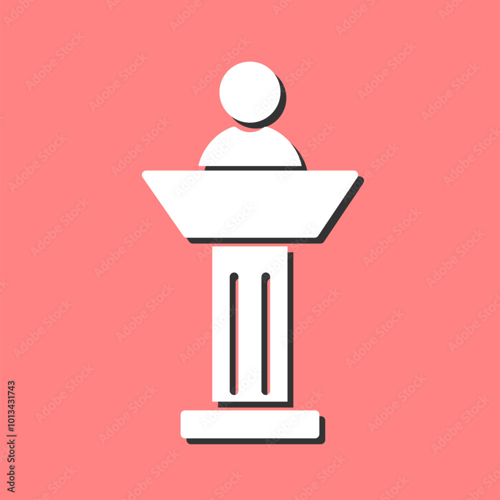 Podium Vector Icon