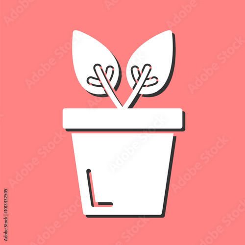 Plant Pot Vector Icon