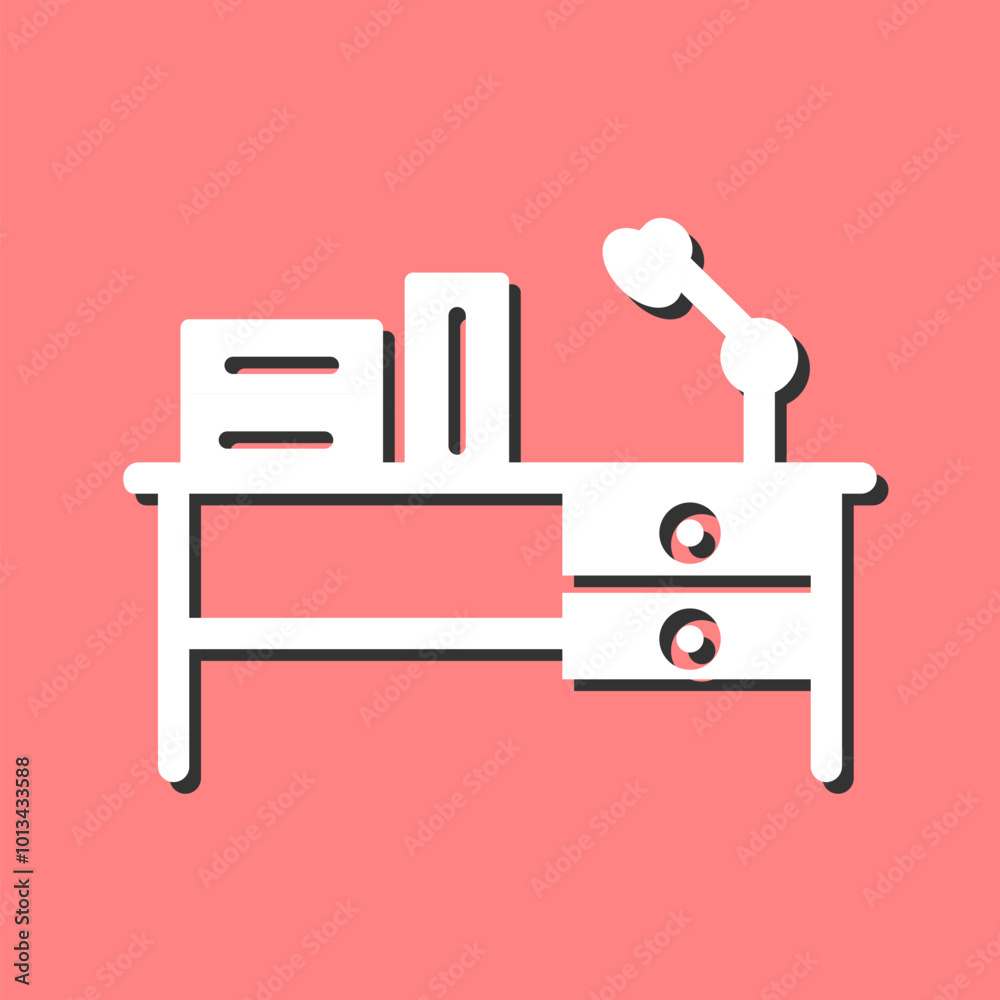 Desk Vector Icon Desk Vector Icon
