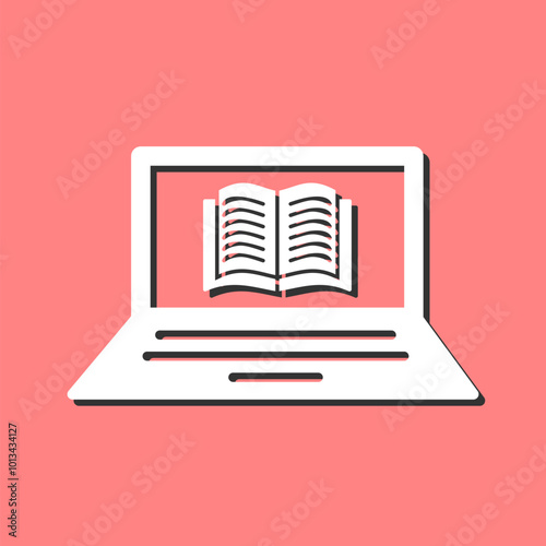 Online Books Vector Icon