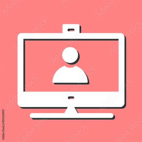 Video Communication Vector Icon