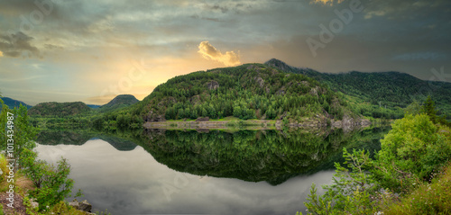 Nesbyen is a small town, the administrative centre of Nes Municipality in Buskerud county, Norway. photo