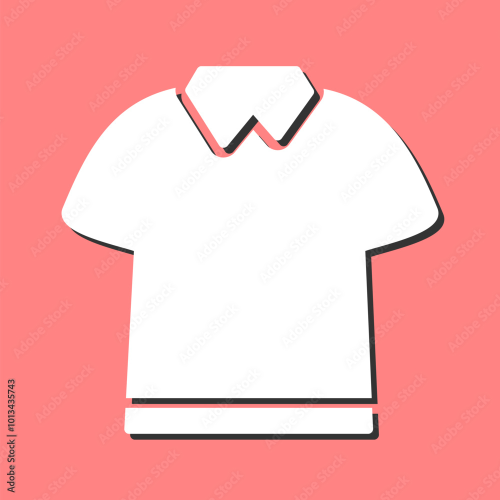 Polo Shirt Vector Icon