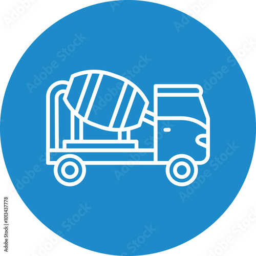 Concrete Mixer Icon