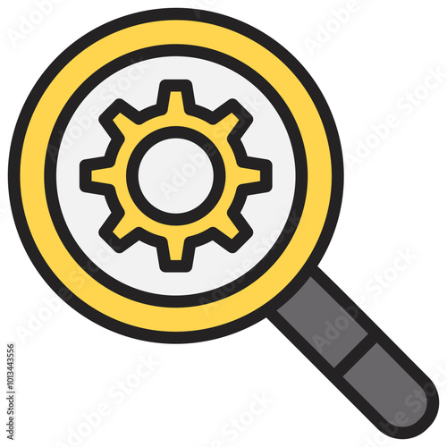 Search Engine Icon Element For Design