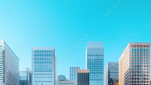 Aerial View of City Skyline and High-Rise Buildings Under Blue Sky and White Clouds