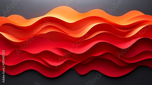 Abstract Wallpaper with Red Colors, Shapes, and Textures