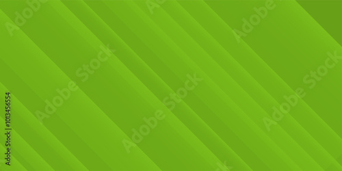 Geometric Green Background with Diagonal Stripes and Gradients. Vector Minimalist Backdrop for Irish St. Patrick Day