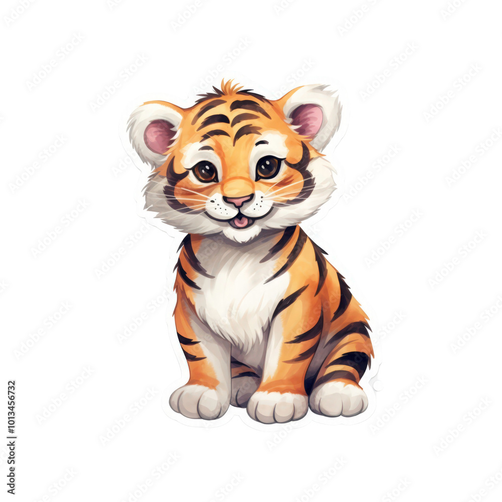 The smiling tiger cub is perfect for children's book illustrations, wildlife conservation campaigns, or zoo promotional materials. Generative AI The smiling tiger cub is perfect for children's book illustrations, wildlife conservation campaigns, or zoo promotional materials. Generative AI