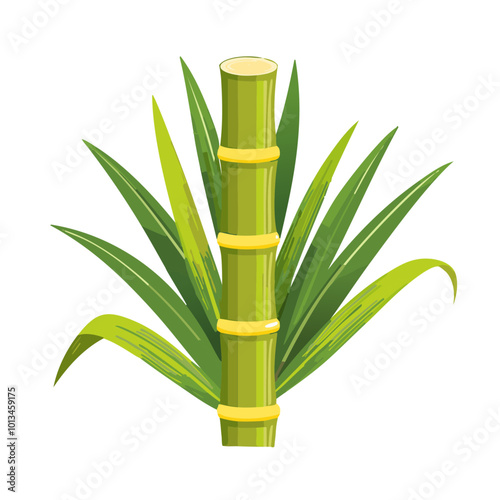 Fresh Sugarcane Plant Icon