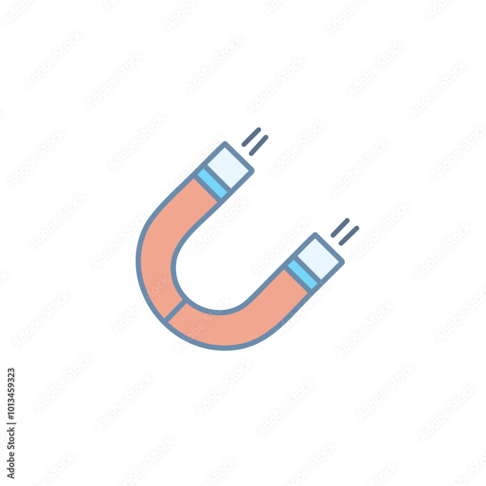 Magnet Icon for Physics and Science Magnet Icon for Physics and Science