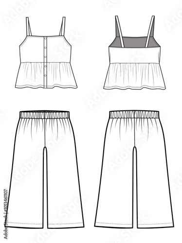 LINEN SET CAD FOR TECH FILE