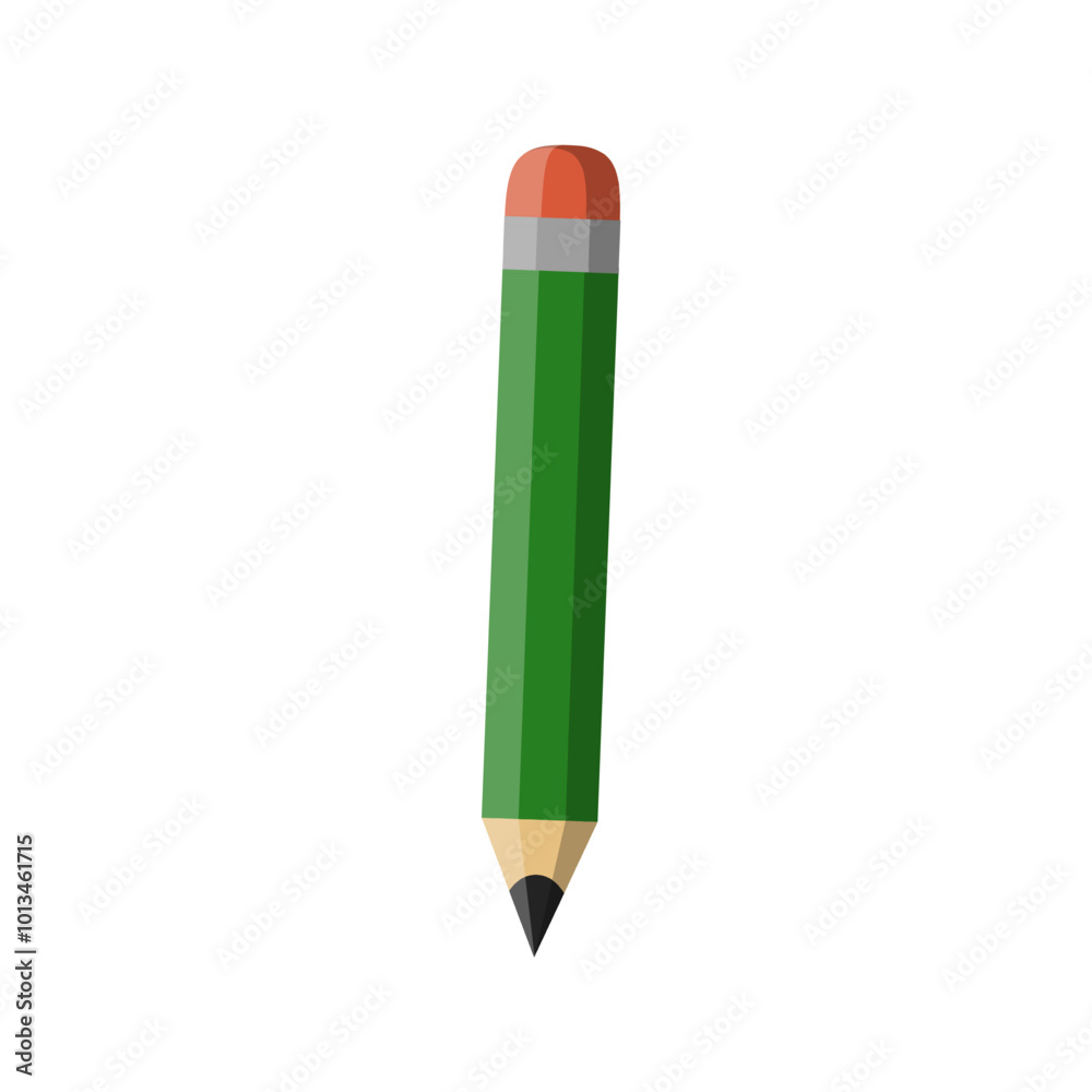 Pencils, vector school supplies, pencil on white background Pencils, vector school supplies, pencil on white background