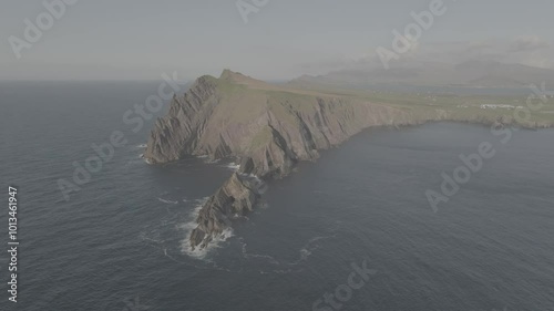 Sibyl Head in coastal Ireland, wide aerial
10 bit Dlog