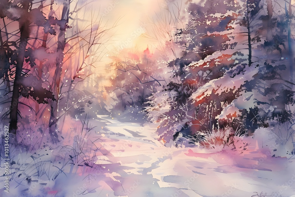 Fototapeta premium winter landscape