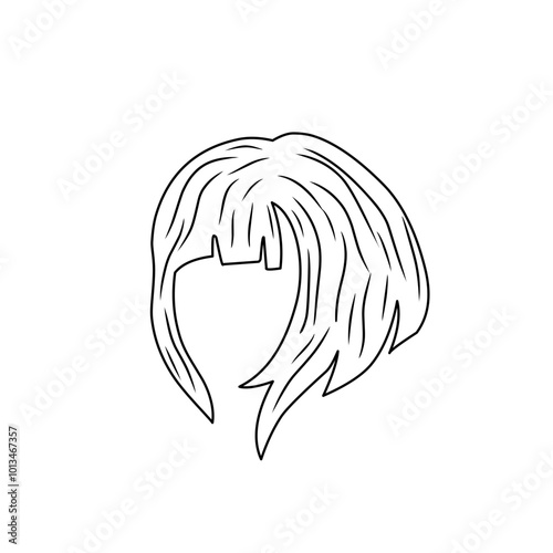 illustration of woman's hairline