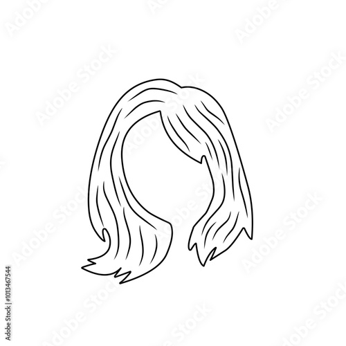illustration of woman's hairline