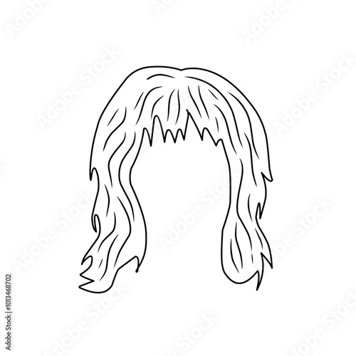 illustration of woman's hairline