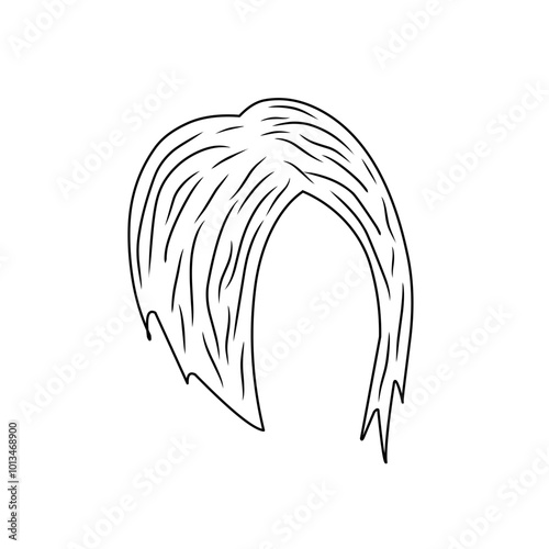 illustration of woman's hairline