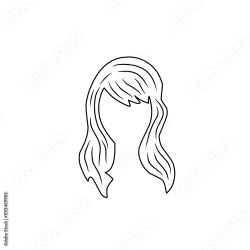 illustration of woman's hairline