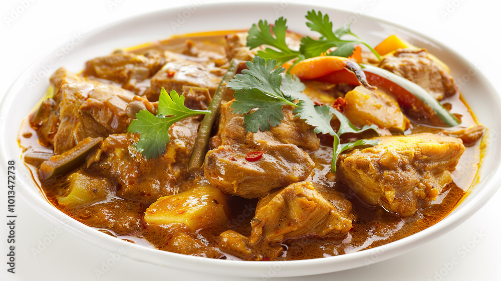 Curry isolated on pure white background Curry isolated on pure white background