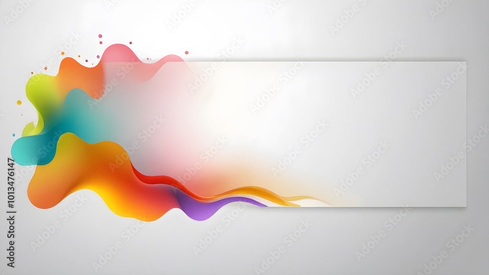 Obraz premium Artifical Intelligence generated Abstract abstract banner design template elements. Modern Brochure Design .