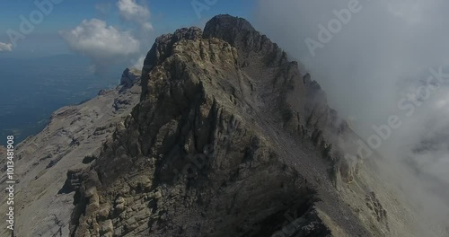 Approaching the top of Mount Olympus in Greece