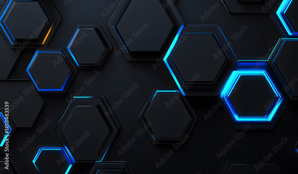 grey and blue hexagons modern background illustration design grey and blue hexagons modern background illustration design