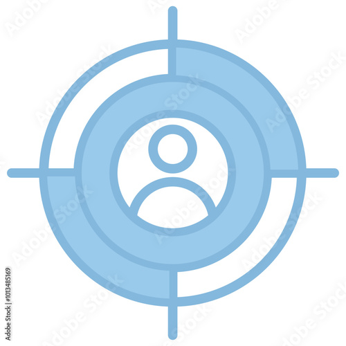 Target Audience Icon Element For Design