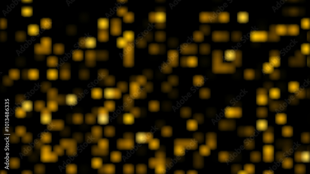 Bright colorful bokeh on abstract motion background. Shiny particles with bokeh.