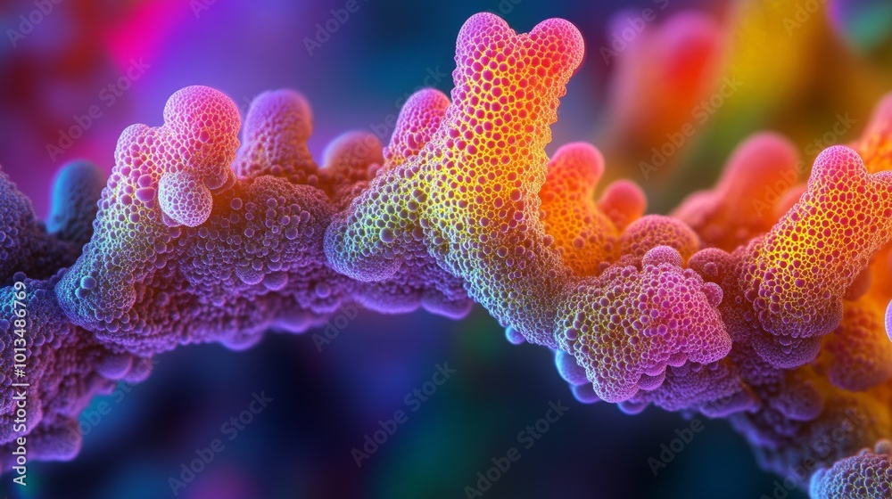 Abstract Representation of Nutrient Integration, Featuring a Colorful, Hyper-Detailed, and Artistic Depiction of Molecular Structures Abstract Representation of Nutrient Integration, Featuring a Colorful, Hyper-Detailed, and Artistic Depiction of Molecular Structures