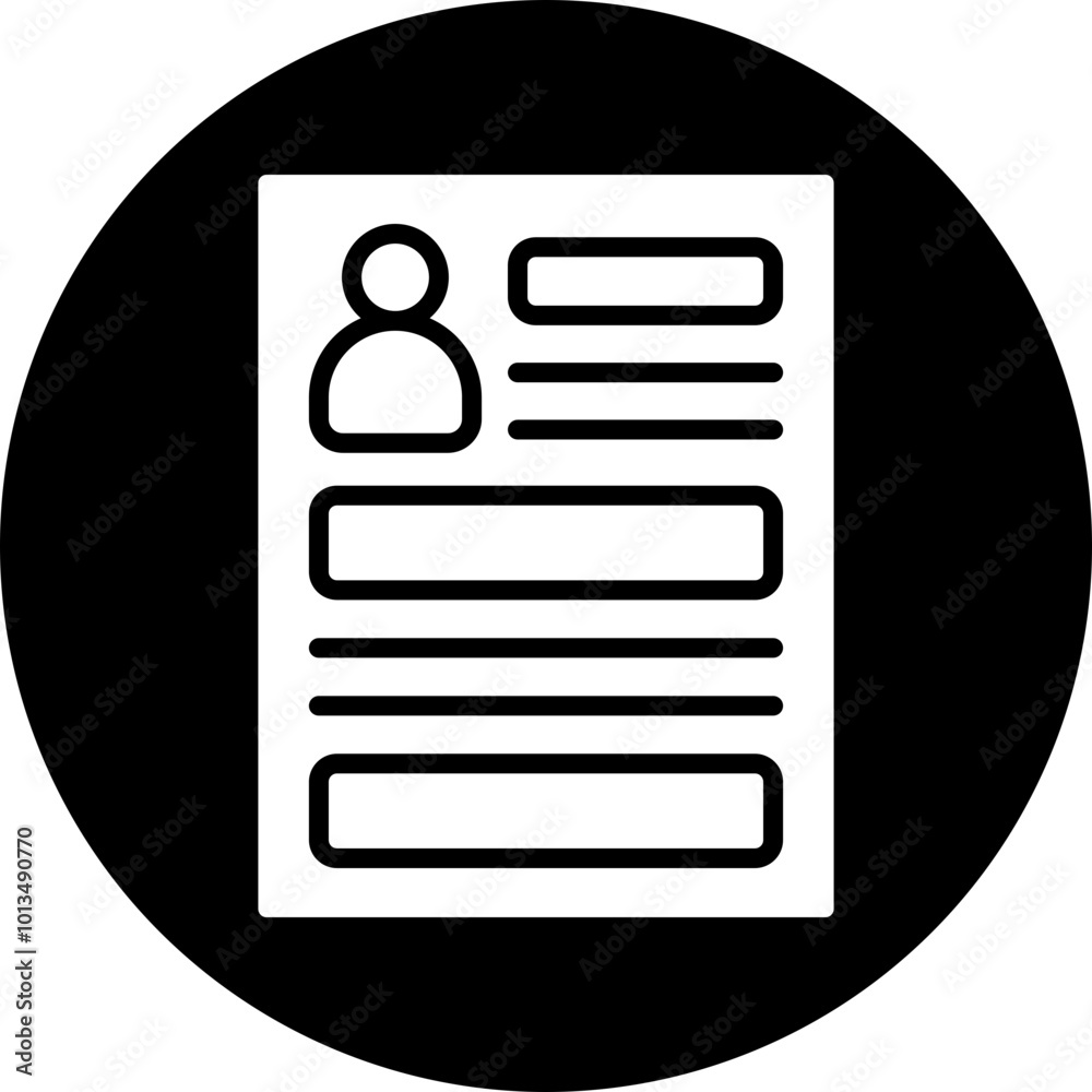 Cv Icon Design Cv Icon Design