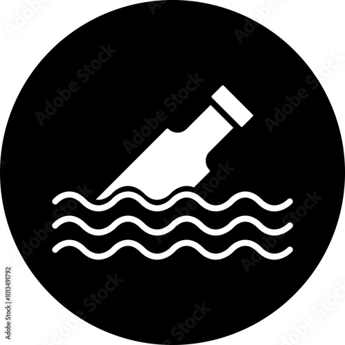 Message Bottle Icon Design