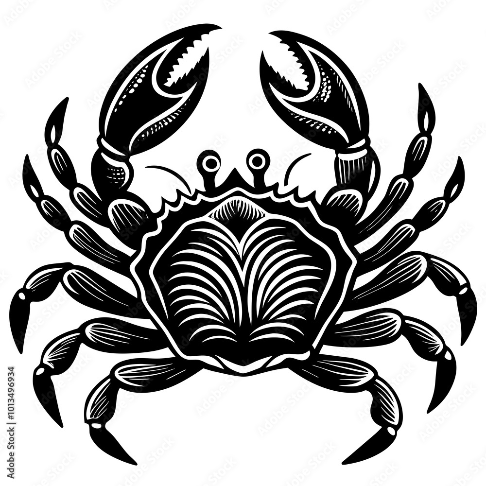 Crab Silhouette Vector isolated on a white background, Sea Crab black Silhouette Clipart Crab Silhouette Vector isolated on a white background, Sea Crab black Silhouette Clipart