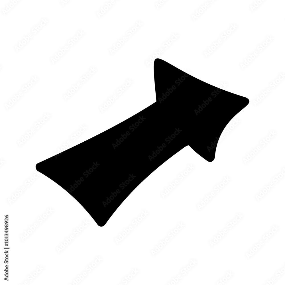 Hand drawn doodle arrows silhouette for business infographic Hand drawn doodle arrows silhouette for business infographic