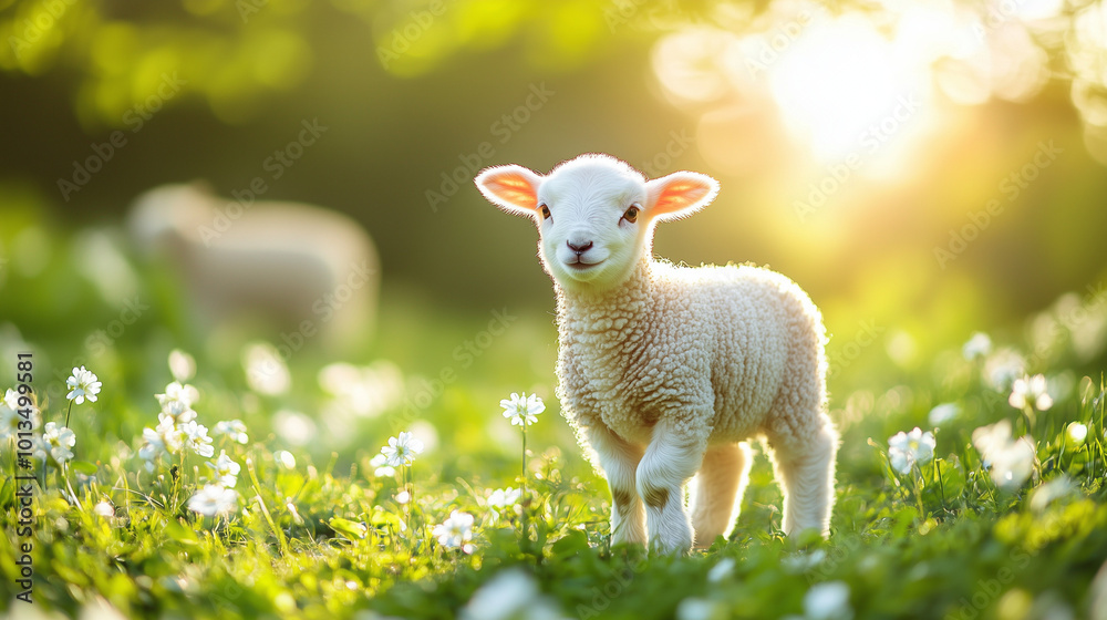 Fototapeta premium Cute Lamb