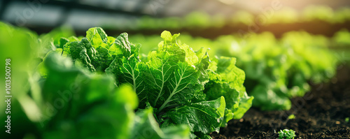 Renewable energypowered zerowaste farm producing organic vegetables, featuring sustainable farming practices photo