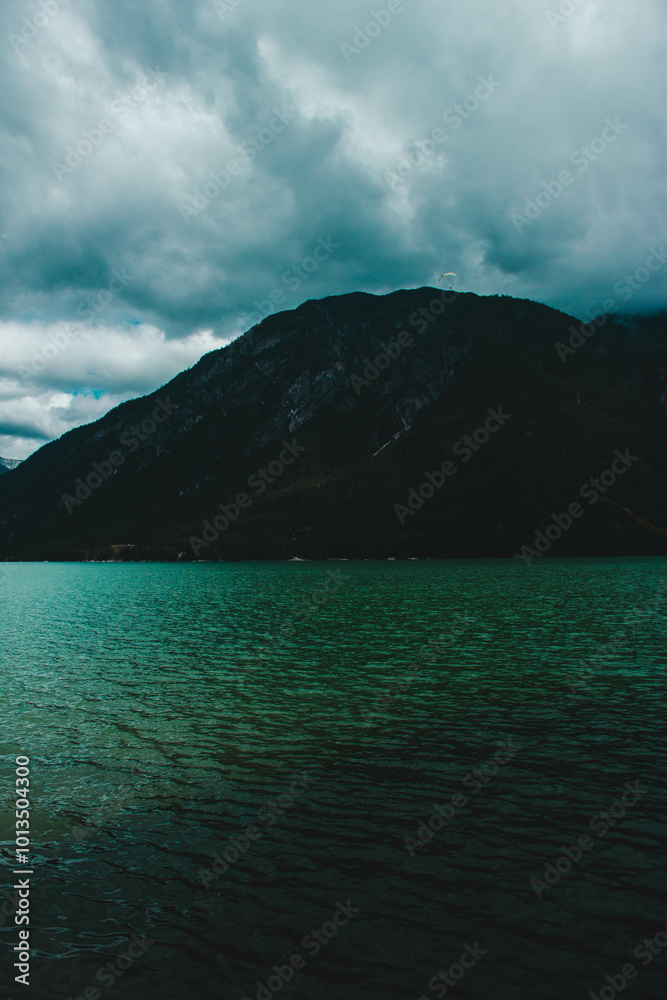 Alpine mountain by crystal clear lake – Austria Alpine mountain by crystal clear lake – Austria