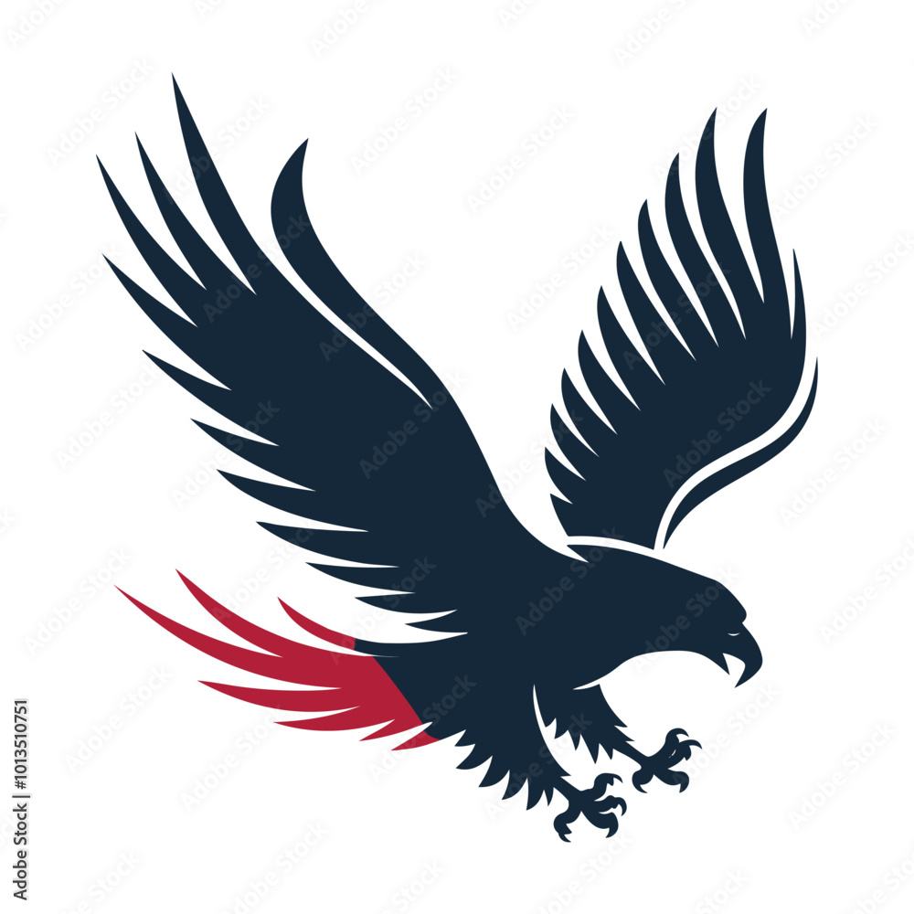 Obraz premium American Eagle Patriotic Logo