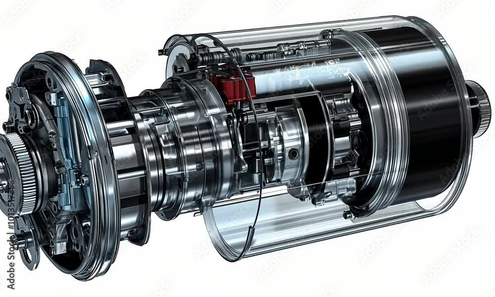 Cross-Section of a Automotive Engine Cross-Section of a Automotive Engine