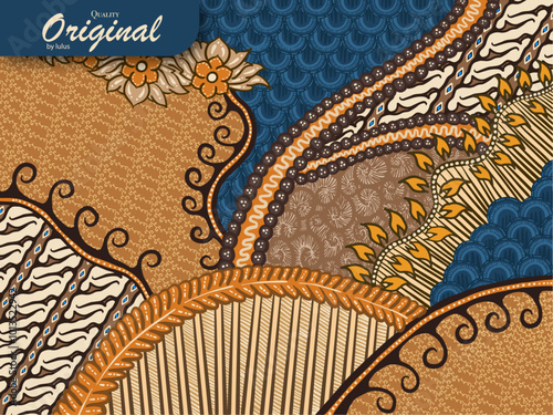 source file for batik designs from Indonesia, very easy to change colors