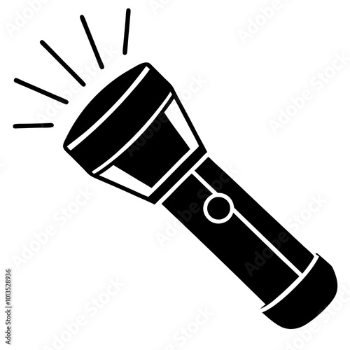 Flashlight icon. Vector illustration 